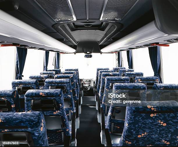 Passenger Seats Stock Photo - Download Image Now - Bus, Indoors, Inside Of