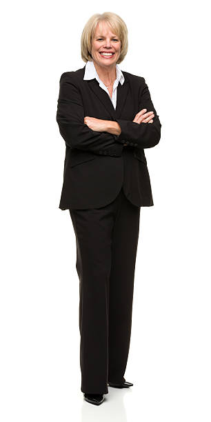 istock Happy Businesswoman Standing 184847743