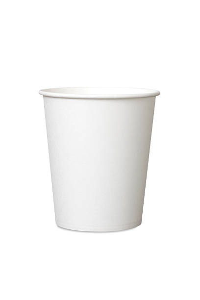 White Paper Cup White Paper  Cup Isolated With Clipping Path disposable cup stock pictures, royalty-free photos & images