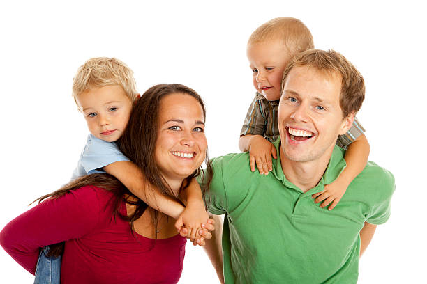 Happy young family