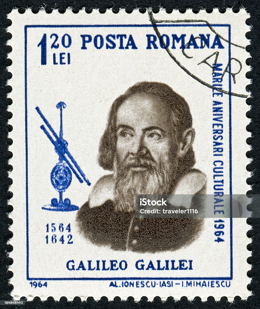 Galileo Galilei печать - Стоковые фото Галилео Галилей роялти-фри