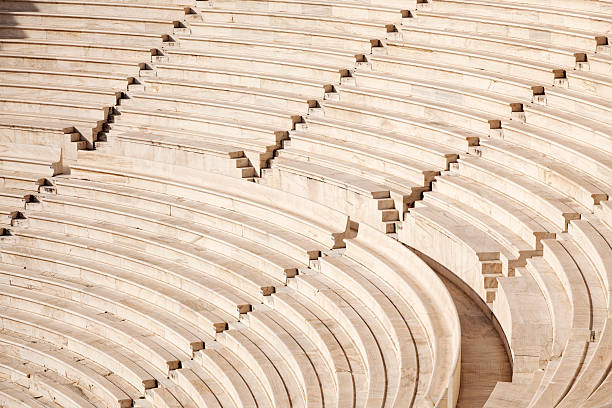 anfiteatro - theater of herodes atticus international landmark national landmark famous place - fotografias e filmes do acervo