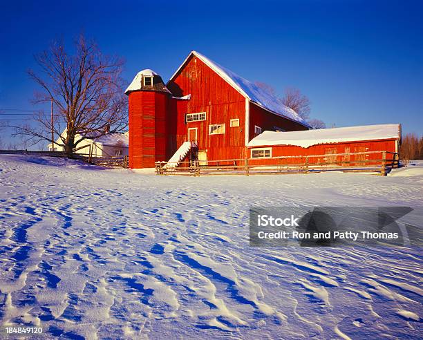Winter In The Vermont Country Side Stock Photo - Download Image Now - Vermont, Winter, Agriculture