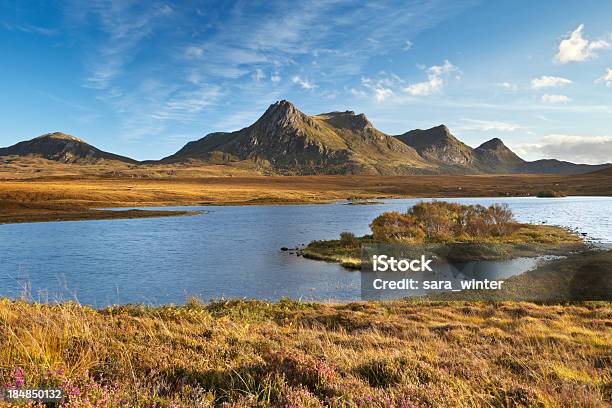 Foto de Highlands Escocesas O Lago E As Montanhas Do Ben Fiéis Norte Da Escócia e mais fotos de stock de Pico Loyal
