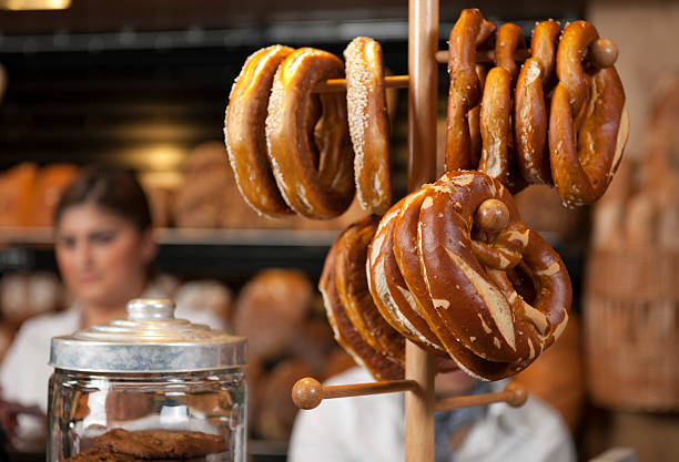 German pretzels.More photos of bakery and baker shop: