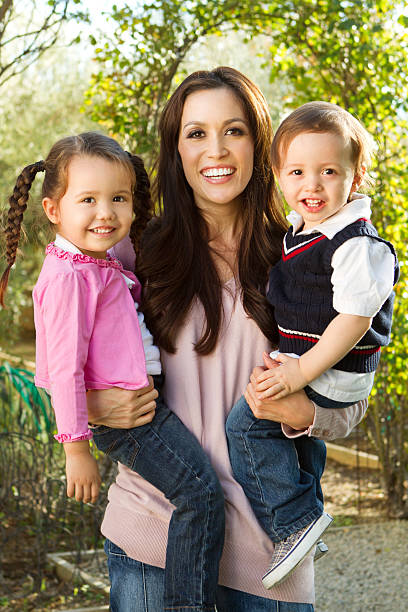 istock Mother and her children 184850226