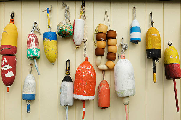 istock Lobster Trap Buoys 184850838