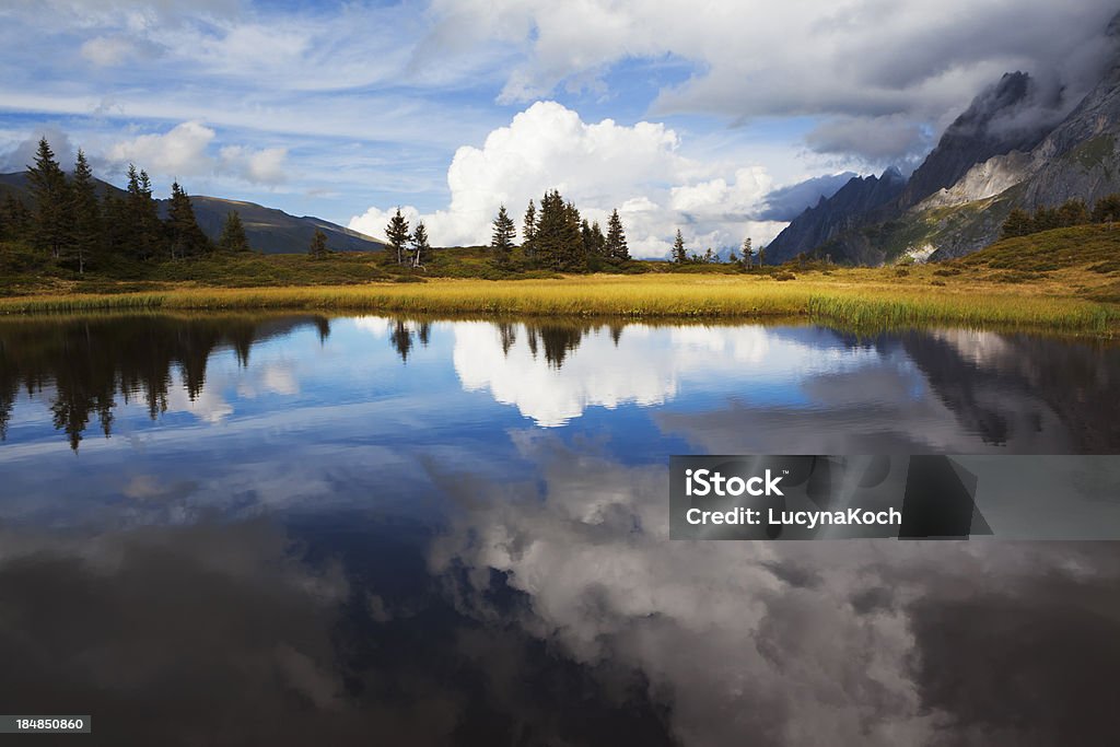 Herbst im lake - Lizenzfrei Alpen Stock-Foto