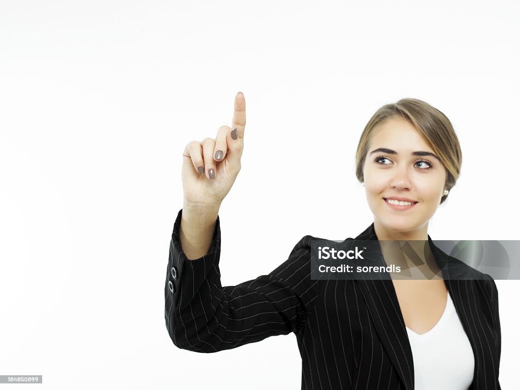 Bildschirm berühren - Lizenzfrei Frauen Stock-Foto