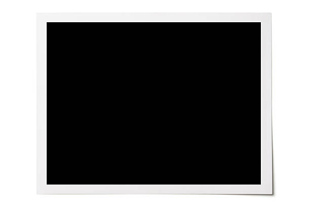 Isolated shot of blank photo frame on white background