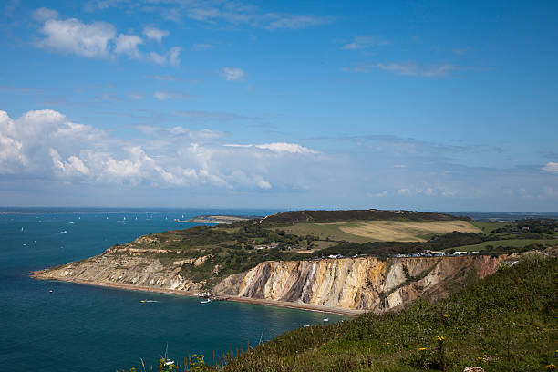 Western Coast on Isle of Wight stock photo