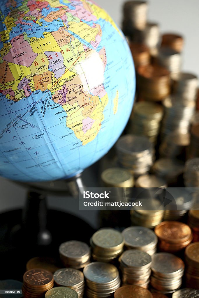 Глобальный финансы - Стоковые фото Английская монета роялти-фри