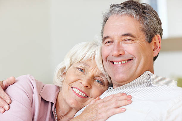 istock Cute senior couple 184851510