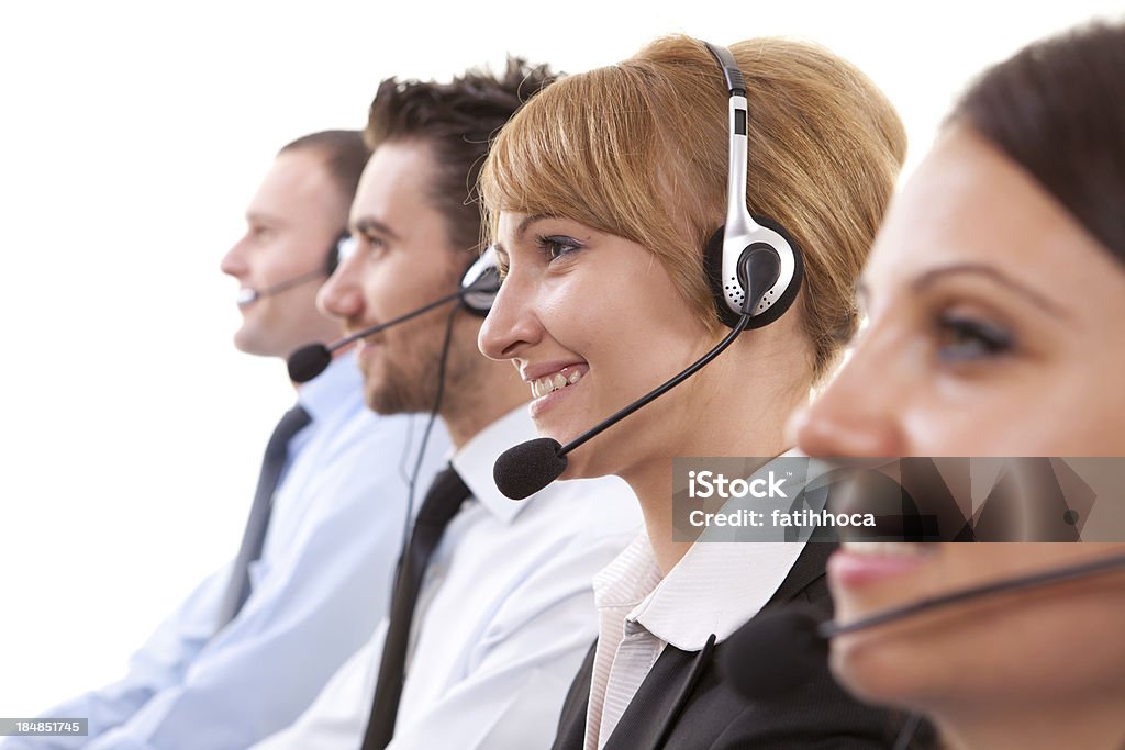 Centro de atención telefónica - Foto de stock de Agente de servicio al cliente libre de derechos