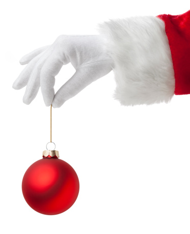 Hand of Santa Claus with Christmas ball.Similar photographs from my portfolio: