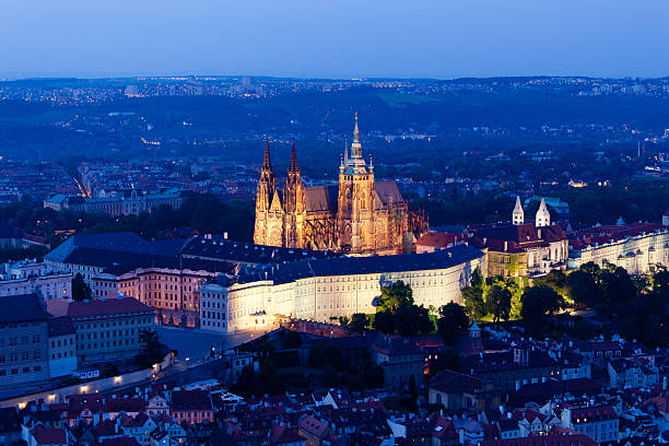 istock St. Vitus cathedral at twilight 184852303