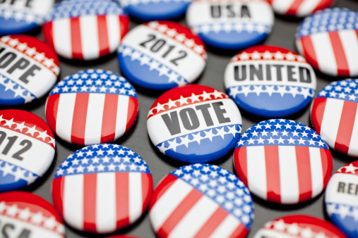 american voting pins for election