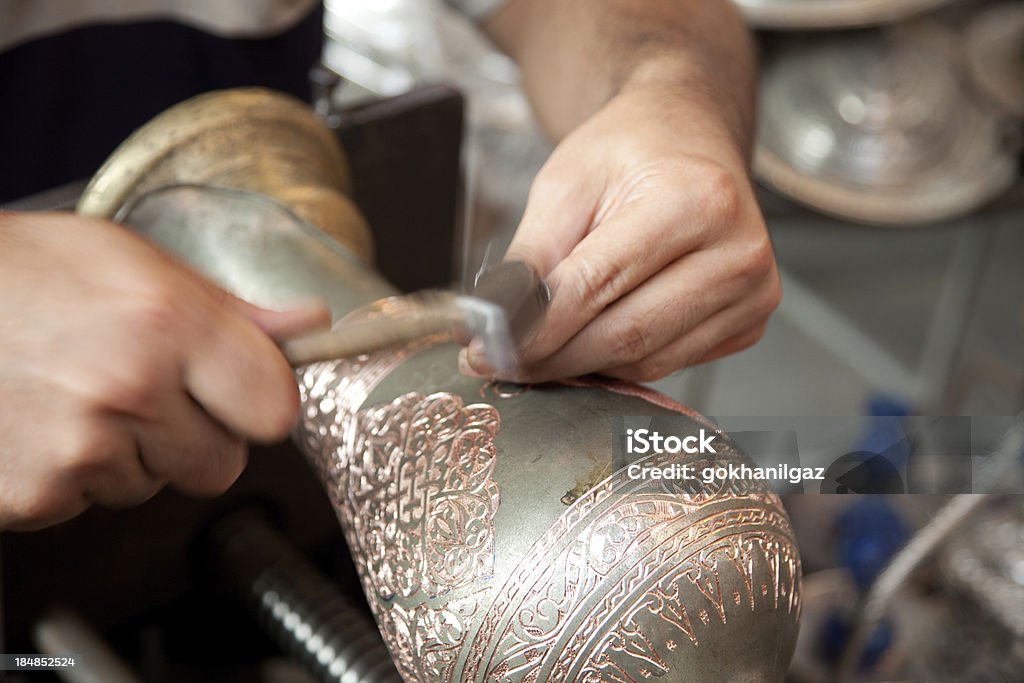 copper Blumenvase - Lizenzfrei Etwas herstellen Stock-Foto