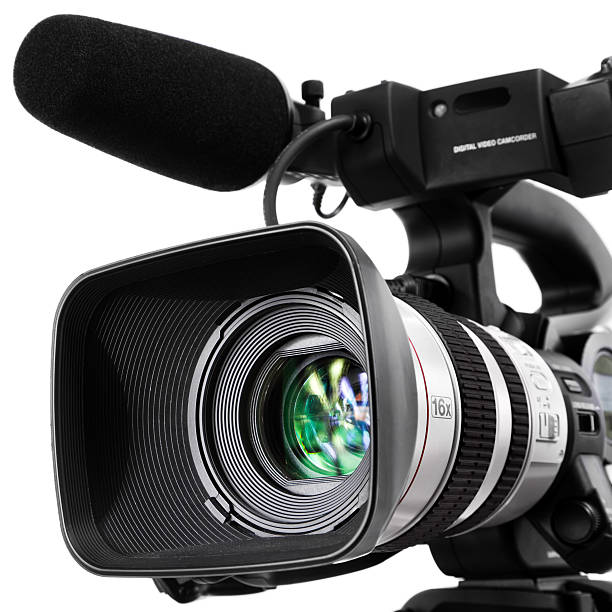 digital video camera - televisiecamera stockfoto's en -beelden