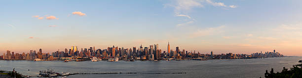 istock Panoramic View of Manhattan at Sunset 184852880