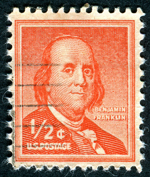 istock Cancelled Stamp Of Benjamin Franklin 184853297