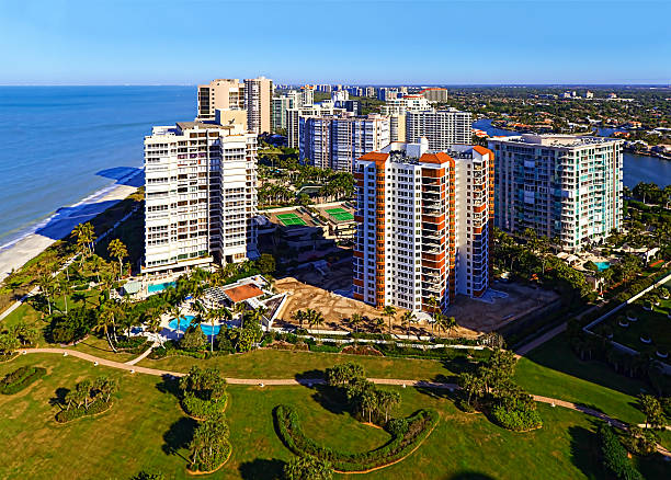 gulf shore de estar - collier county - fotografias e filmes do acervo