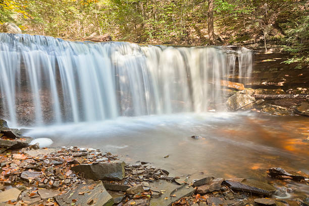 istock Mountain Waterfall Time Exposure - Oneida Falls, Ricketts Glen, Pennsylvania 184854289