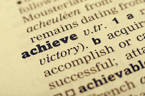 istock Word Achieve in a dictionary 184854386