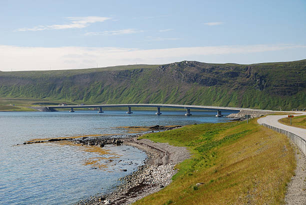 istock Bridge across the fjord. 184855547