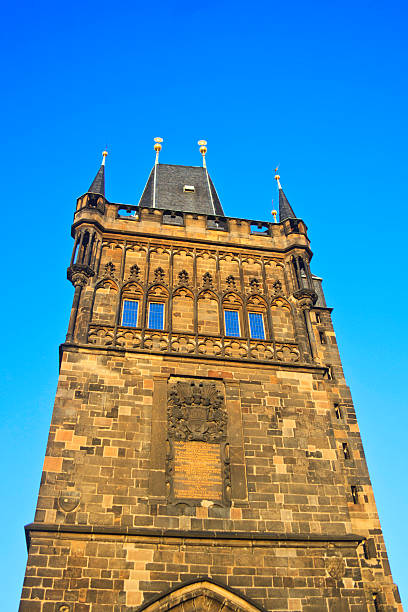 istock Low angle view of a tower, Prague, Czech Republic 184855644