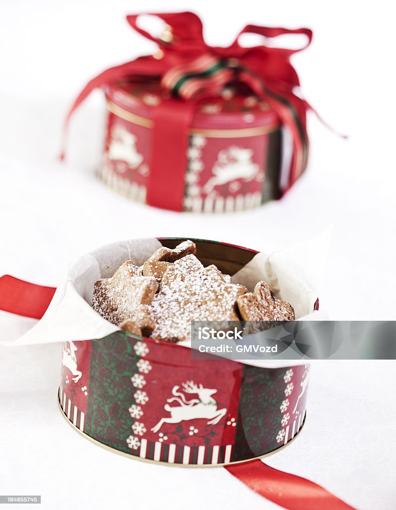 DECORACIÓN festiva de Navidad Cookies y galletas - Foto de stock de Caja de regalo libre de derechos