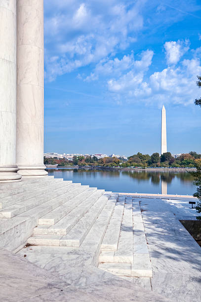 istock Jefferson Memorial and Washington Monument with Reflections in Tidal Basin 184855849