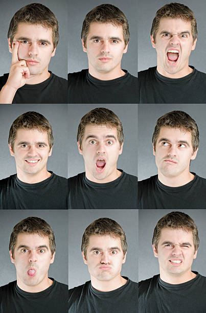 istock Young man collection of expressions 184855903