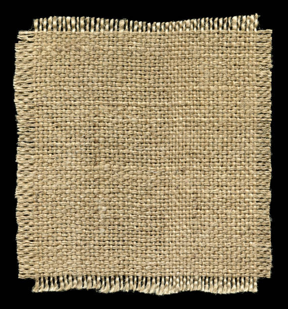 модель холщовый изолированные - burlap textile patch canvas стоковые фото и изображения