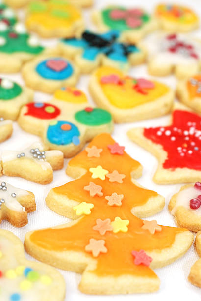 istock christmas cookies - decorated by children 184856240