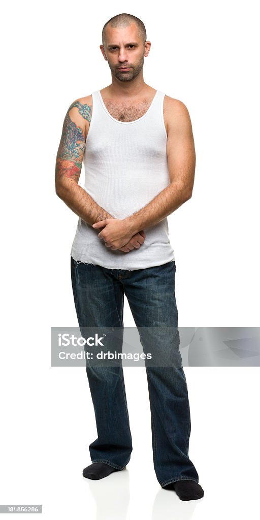 Full Length Male Portrait Portrait of a man on a white background. http://s3.amazonaws.com/drbimages/m/mr.jpg 2000 Stock Photo