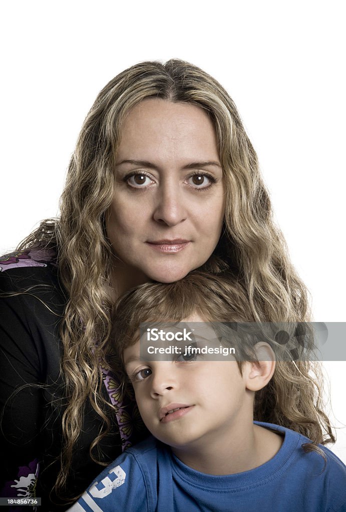 Schöne Mutter und seine Kinder - Lizenzfrei Alleinerzieherin Stock-Foto