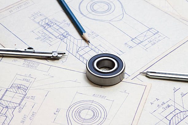istock Mechanic blueprint detail 184856789