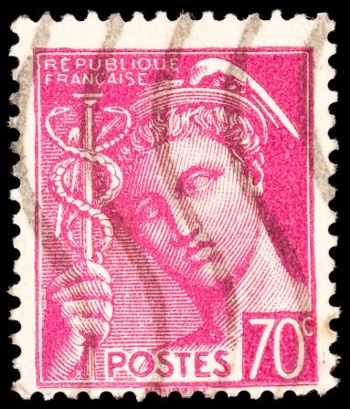 Exeter, United Kingdom - February 17, 2010: A Northern Ireland Used Postage Stamp showing Portrait of Queen Elizabeth 2nd, printed and issued from 1958 to 1969