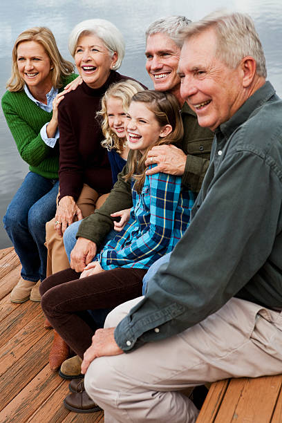 istock Portrait of multi-generation family 184856987