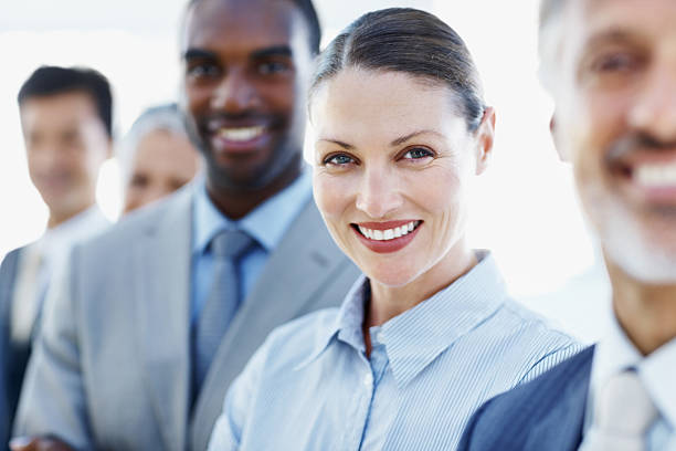 istock Beautiful business professional smiling 184857226