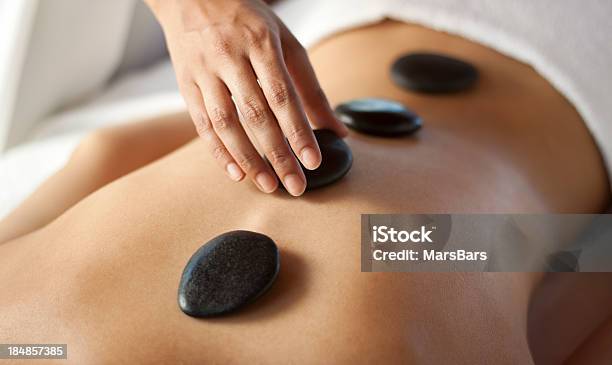 Hot Stone Massage Therapy Stock Photo - Download Image Now - Massaging, Lastone Therapy, Stone - Object