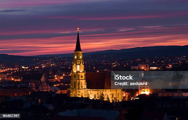 Saint Michaels Cathedral At Dawn Stock Photo - Download Image Now - Cluj Napoca - Romania, City, Cityscape