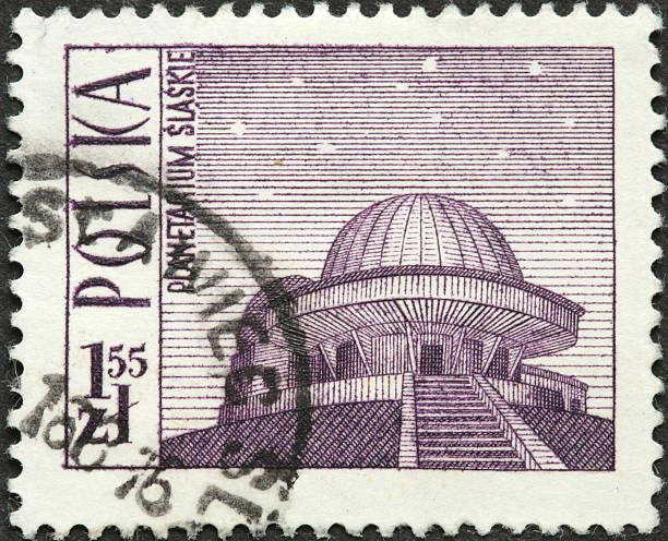 istock observatory and stars on a Polish postage stamp 184857649