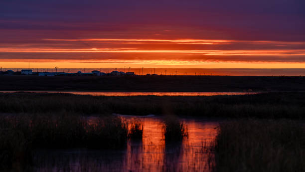 istock Purple Lake Sunset 1848578653