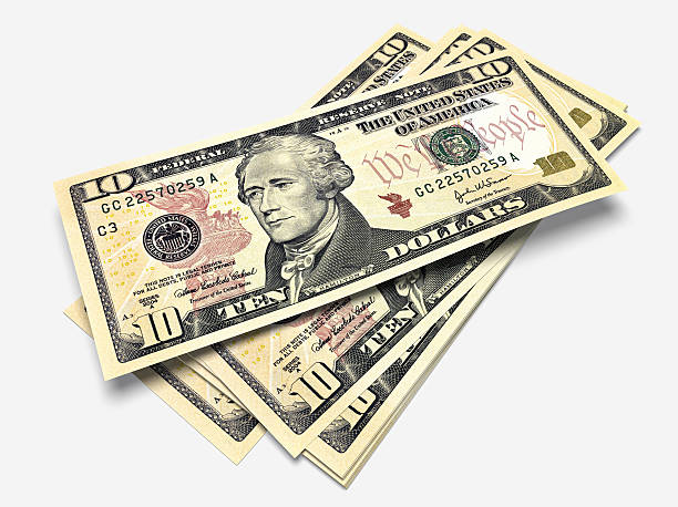 istock Some bills of Ten Dollars 184858185