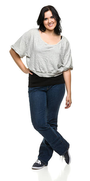 istock Cheerful Young Woman Posing 184858197