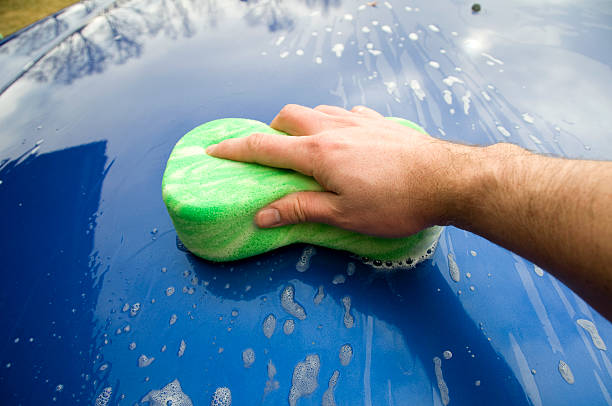 istock Car Wash with Sponge 184858935