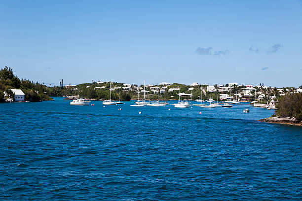 istock Sailboats in Cove 184859012
