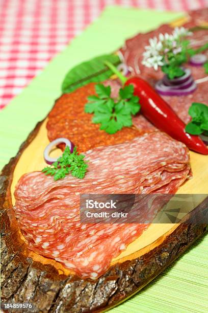 Salami Stock Photo - Download Image Now - Food, Food and Drink, Green Color